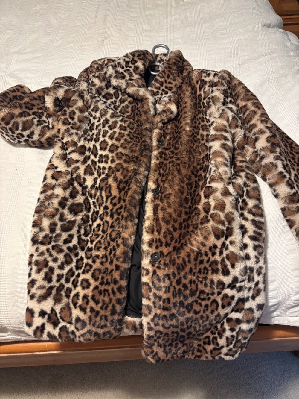 Faux leopard jacket